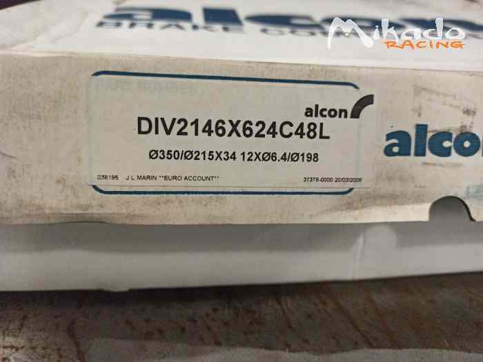 Disques de freins alcon diamètre 350 x 34 – photo 4 sur 6