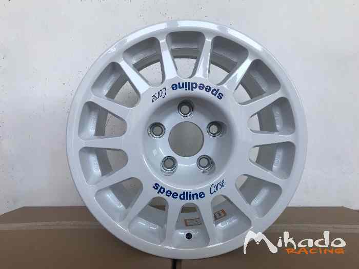 Jante Mitsubishi Lancer 7x15 Speedline Corse Type 2118 White – photo 1 sur 3