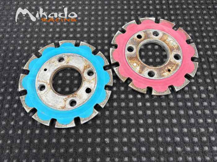 2 Bols alu SOLUTION F 106 205 309 306 GTI 16S GRA PEUGEOT SPORT VHC AP RACING ALCON – photo 3 sur 4