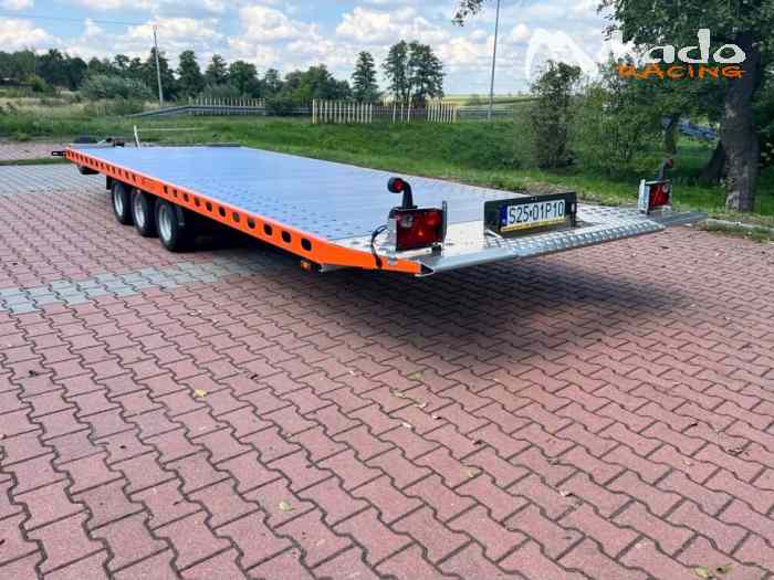 Remorque plateau Porte Voiture basulante Wiola ( dimensions utiles 6,5 x 2,07 metres ) – photo 2 sur 5
