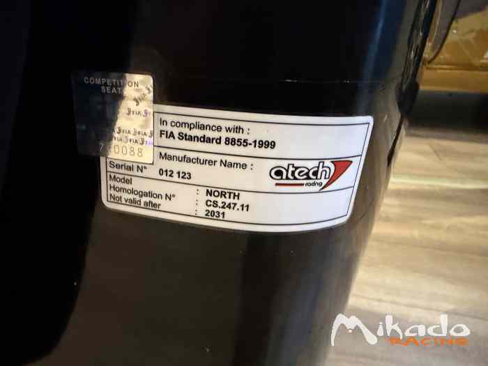 Baquet Atech North valid 2031 – photo 3 sur 3