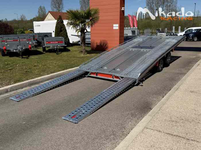REMORQUE BRIAN JAMES T-TRANSPORTER FULL PACK DEPANNAGE ELECTRIQUE / 5.00 x 2.10m PTAC 3T5 - 3500 KG / LIVRAISON PARTOUT EN FRANCE / PORTE VOITURE BASCULANT – photo 3 sur 6