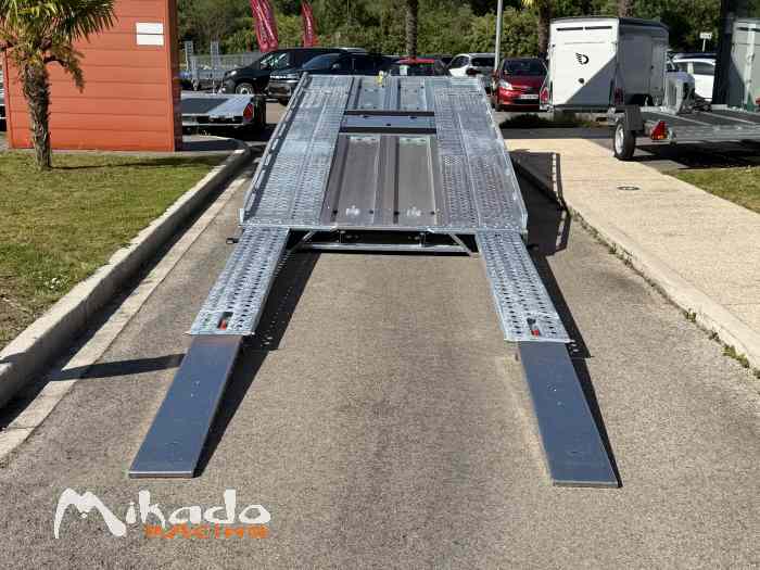 REMORQUE BRIAN JAMES T-TRANSPORTER T6 550 cm x 210 cm 3T5 / 3 ESSIEUX / PTAC 3500 kg / PORTE VOITURE BASCULANT / LIVRAISON PARTOUT EN FRANCE – photo 3 sur 6