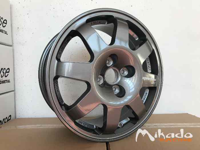 Jante Renault Clio Williams 7.25x16 Speedline Corse SL676 Ragno Antracite – photo 2 sur 3