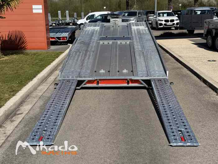 REMORQUE BRIAN JAMES T-TRANSPORTER FULL PACK DEPANNAGE ELECTRIQUE / 5.00 x 2.10m PTAC 3T5 - 3500 KG / LIVRAISON PARTOUT EN FRANCE / PORTE VOITURE BASCULANT – photo 4 sur 6