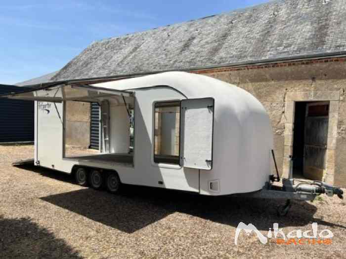 REMORQUE PORTE-VOITURES FERMEE 3 ESSIEUX – photo 4 sur 6