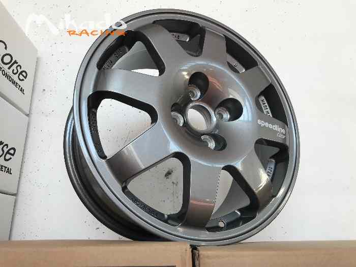 Jante Renault Clio Williams 7.25x16 Speedline Corse SL676 Ragno Antracite – photo 3 sur 3
