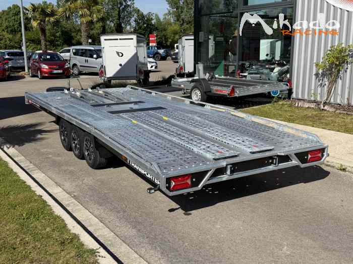REMORQUE BRIAN JAMES T-TRANSPORTER T6 550 cm x 210 cm 3T5 / 3 ESSIEUX / PTAC 3500 kg / PORTE VOITURE BASCULANT / LIVRAISON PARTOUT EN FRANCE – photo 6 sur 6
