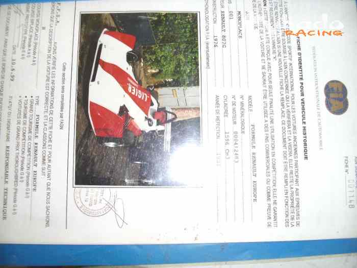 monoplace JSM 1976 FORMULE RENAULT EUROPE – photo 6 sur 6