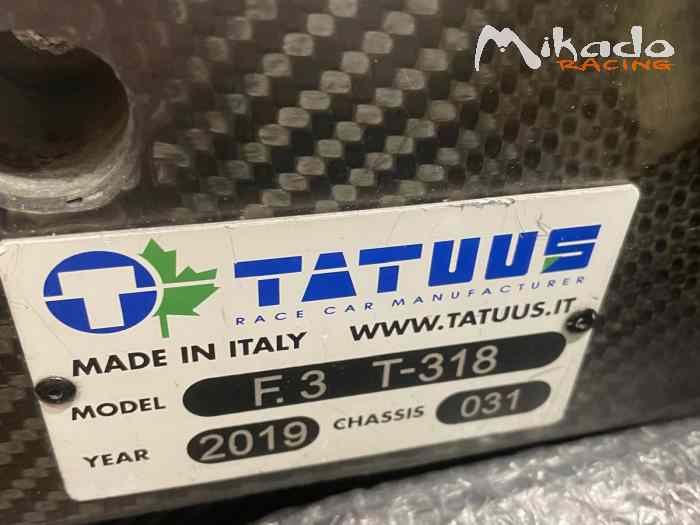 Chassis F3R Tatuus T318 (FRECA) - From R-ace GP - Chassis #031 – photo 3 sur 4