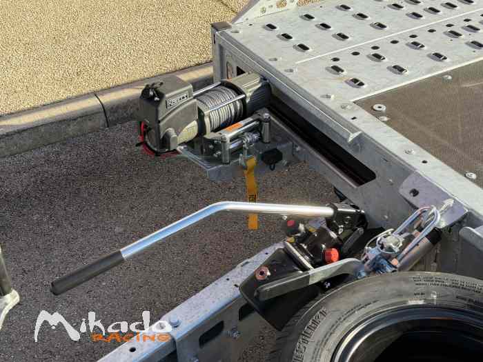 REMORQUE NEUVE BRIAN JAMES TRAILERS T-TRANSPORTER T6 500cm X 210cm 3T5 / PORTE-VOITURE BASCULANT / OPTION TREUIL ELECTRIQUE / TVA RECUPERABLE – photo 5 sur 6
