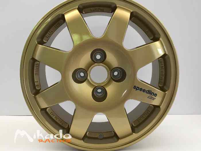 Jante Renault Clio Williams 7.25x16 Speedline Corse SL676 Ragno Gold – photo 1 sur 5