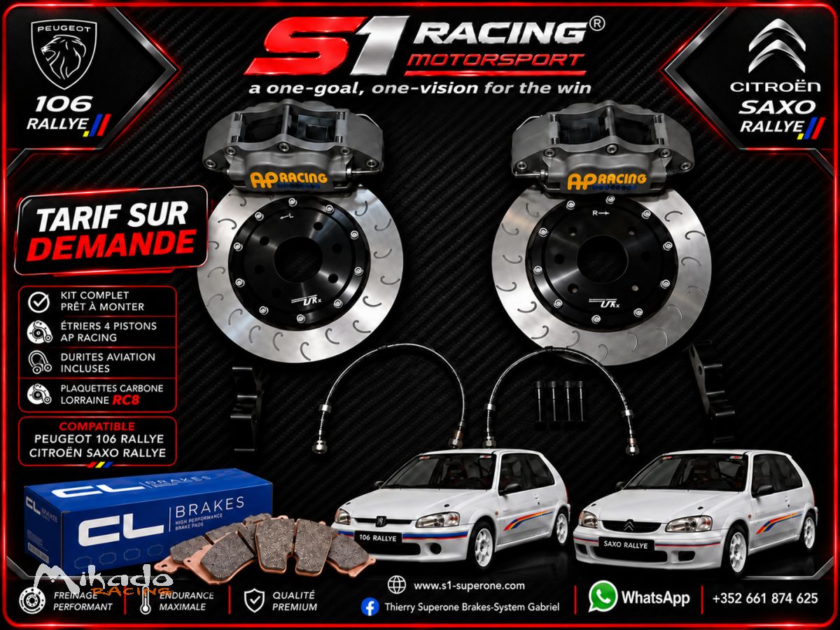 Kits Gros Freins AP RACING 4 pistons pour PEUGEOT et CITROEN. – photo 1 sur 3