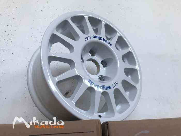 Jante Mitsubishi Lancer 7x15 Speedline Corse Type 2118 White – photo 3 sur 3