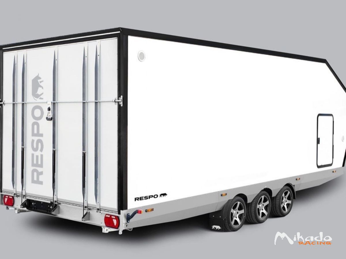 Remorque porte voiture fermee fourgon 6,65m x 2,43m Respo 29990 euros TTC Garantie 5 ans – photo 3 sur 6