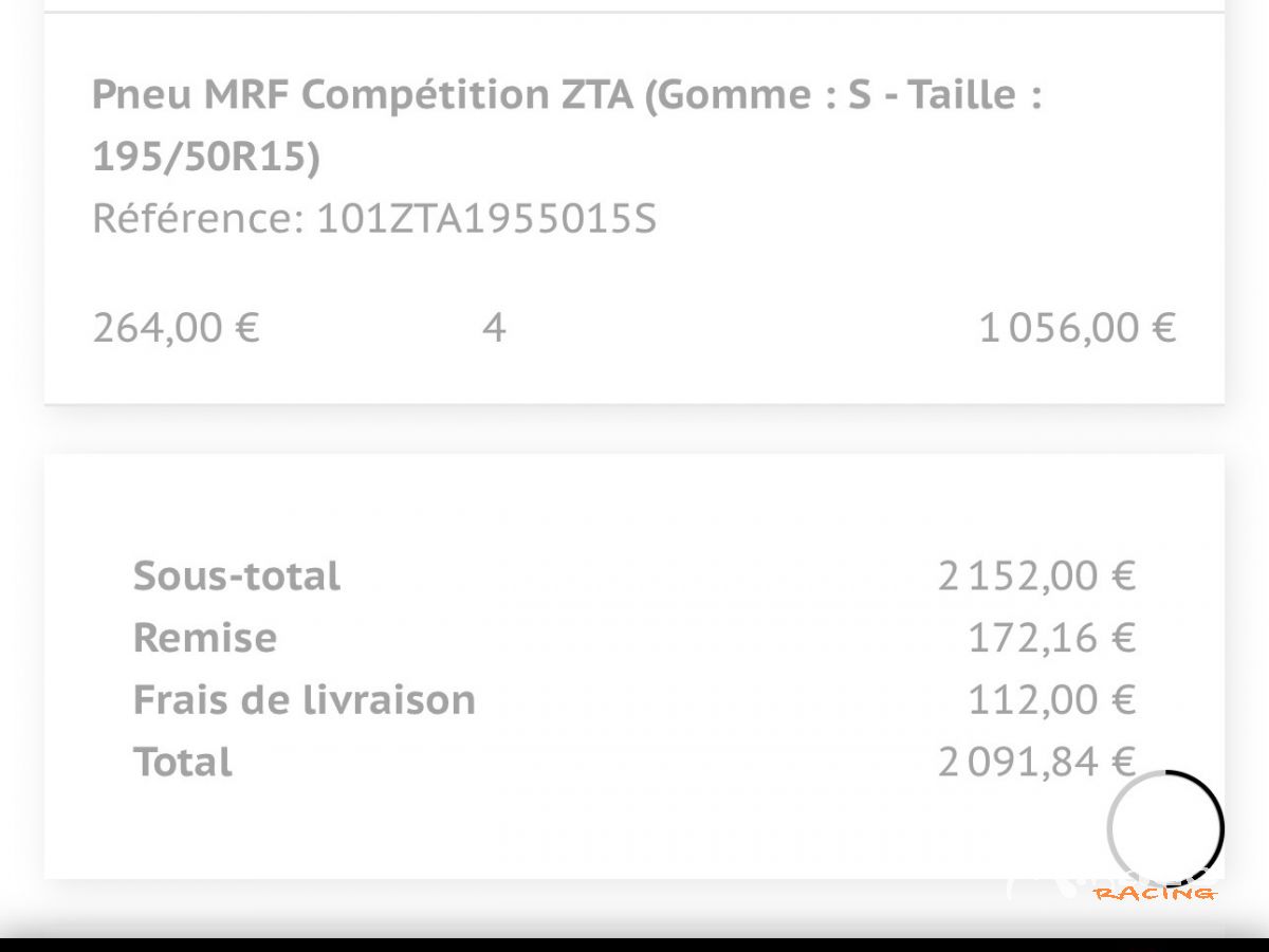 Vend pneu MRF neuf montée sur jantes – photo 2 sur 4