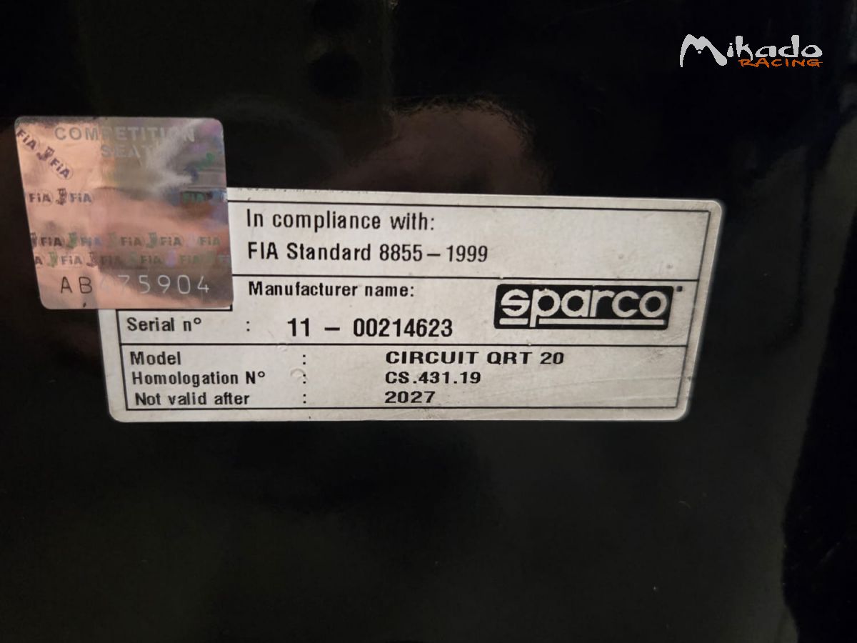 Baquet SPARCO 8855-1999 – photo 4 sur 4