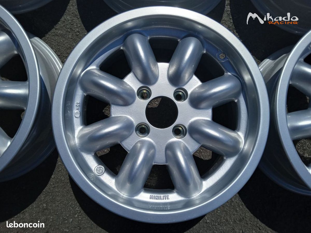 4 roues + 6 jantes minilite neuves en 15X6 et 4X108 – photo 3 sur 3