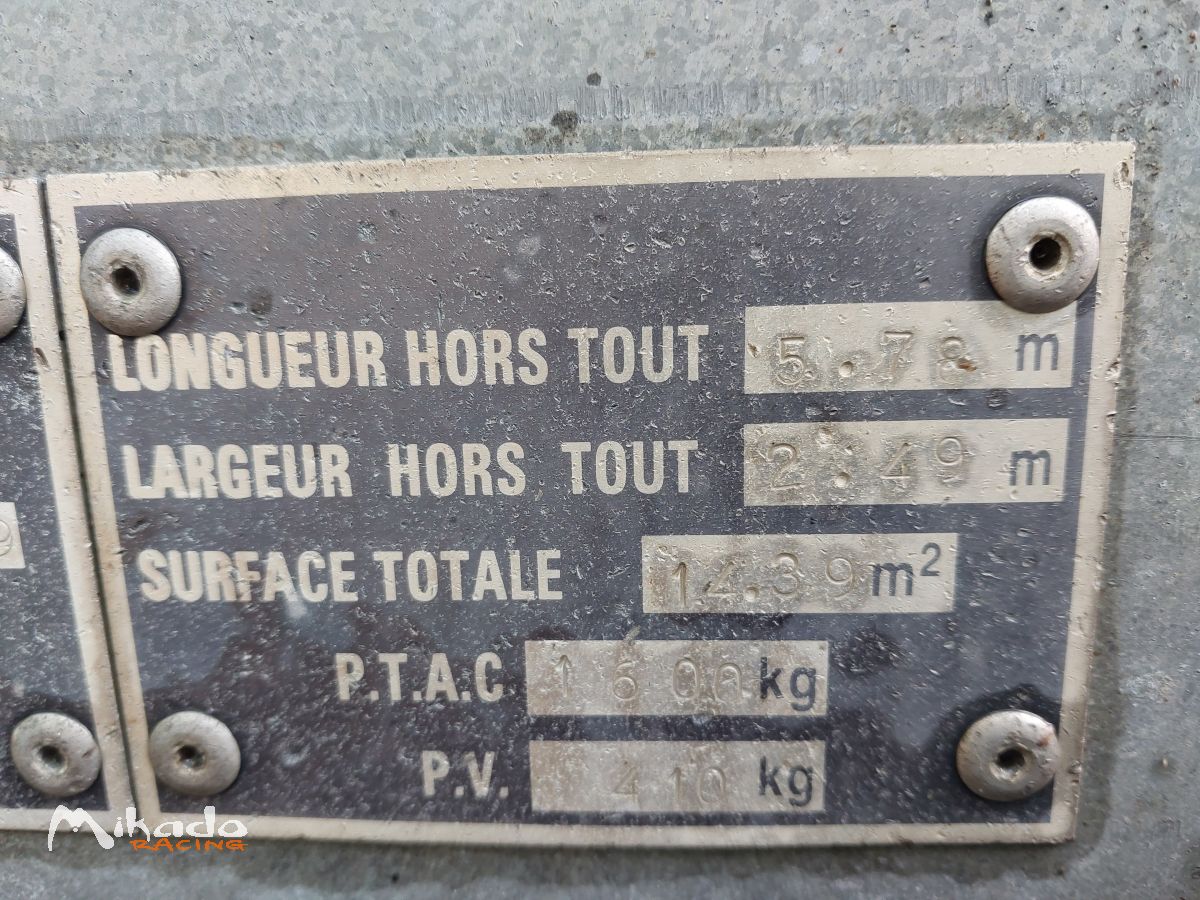 remorque porte voiture 1600 kgs – photo 2 sur 2