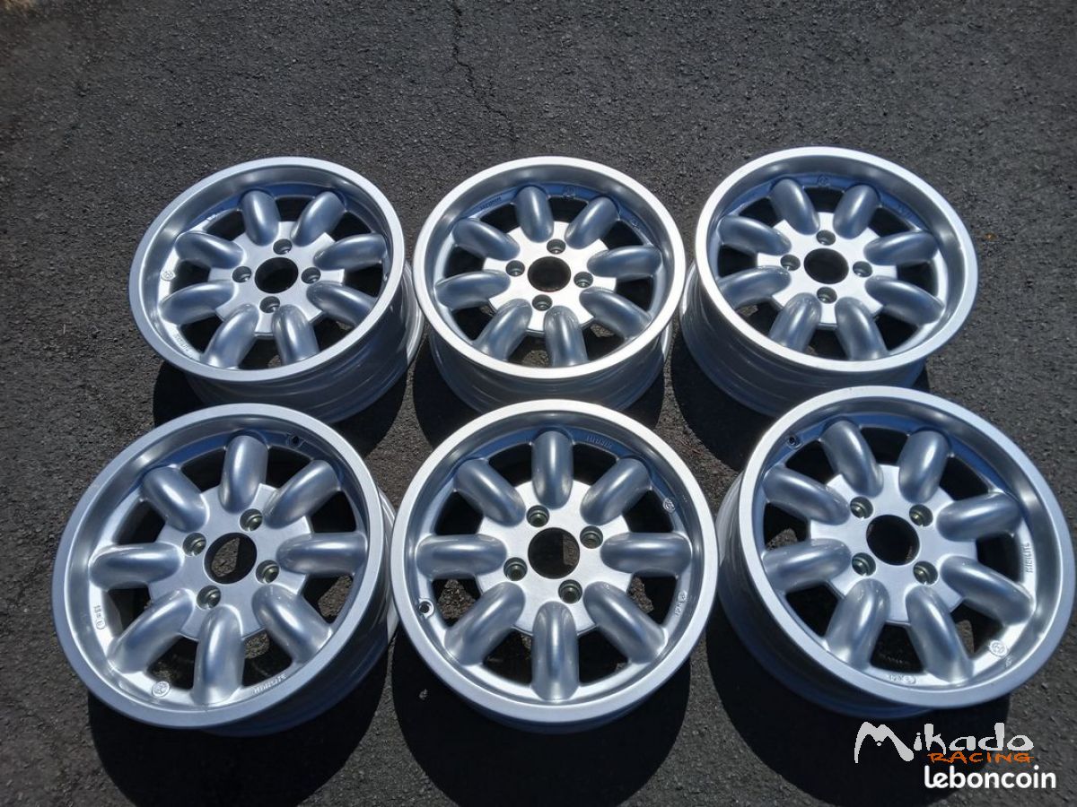 4 roues + 6 jantes minilite neuves en 15X6 et 4X108 – photo 2 sur 3