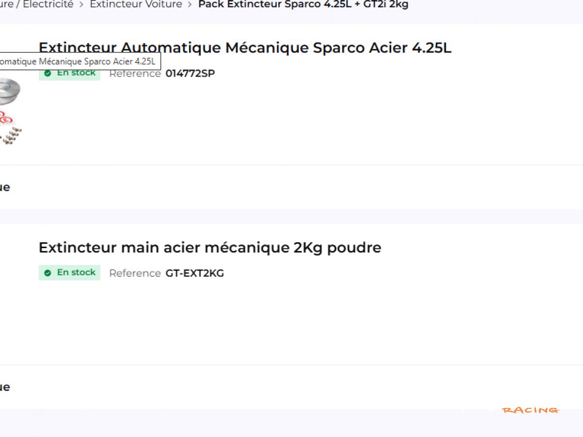 kit extincteur