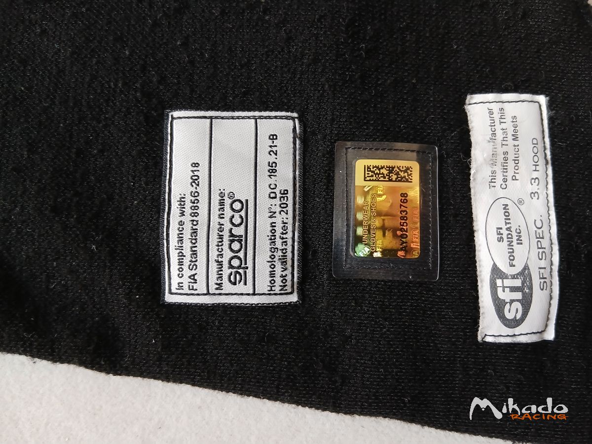 Lot ou Unité - Cagoules Ignifugées Sparco RW4 Guard FIA 8856-2018 (Neuves & Occasion) – photo 3 sur 4