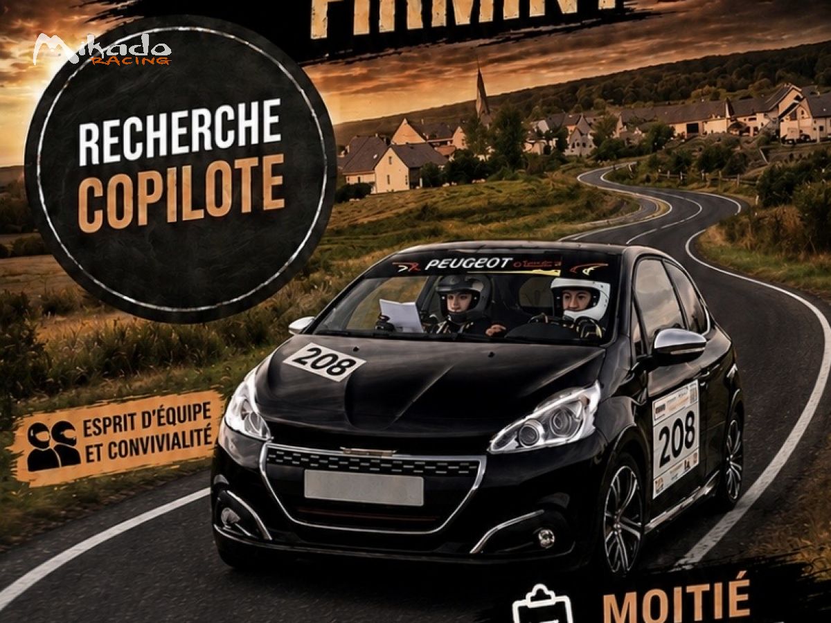 Recherche copilote rallye des noix de firminy