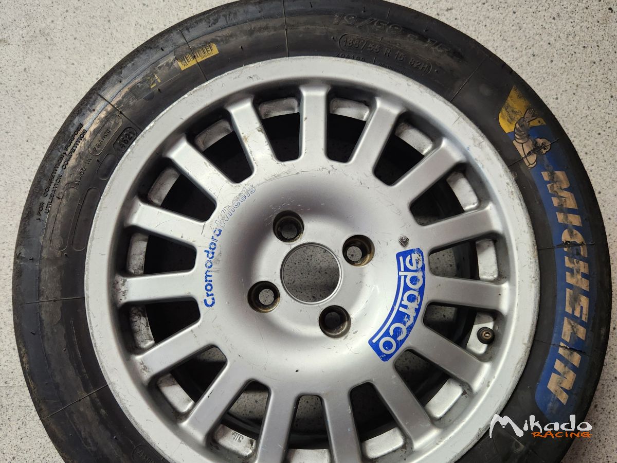 Jantes Cromodora/Sparco 7x15 avec pneus FIA – photo 1 sur 5