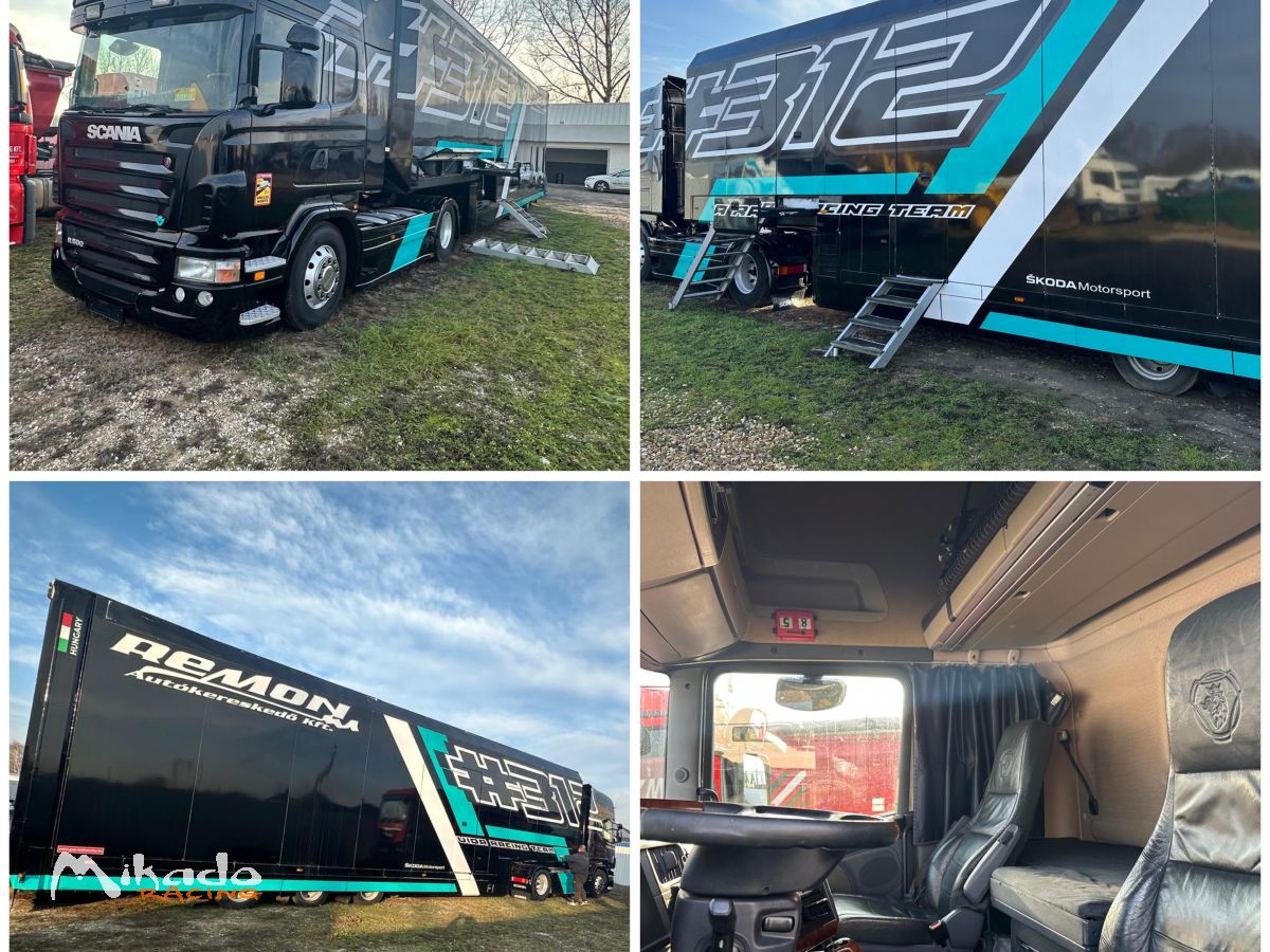 SCANIA R500 + SEMI-REMORQUE TRANSPORT 2 VOITURES – EX-TOKSPORT WRT – photo 2 sur 6