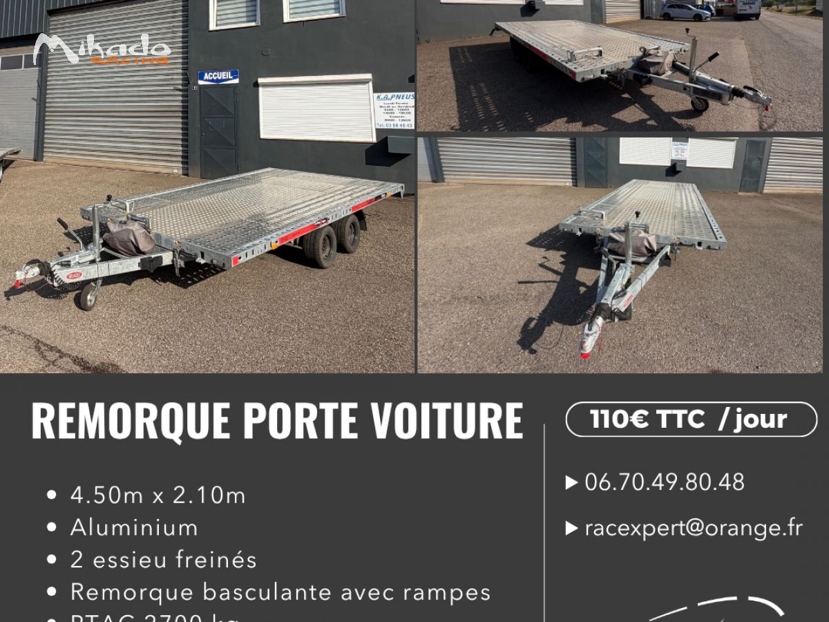 Location remorque porte voiture