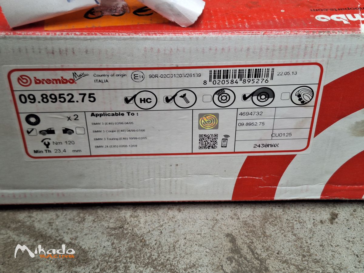 Lot de disques et plaquettes Brembo neufs AV & AR pour BMW E36/E46 – photo 2 sur 5