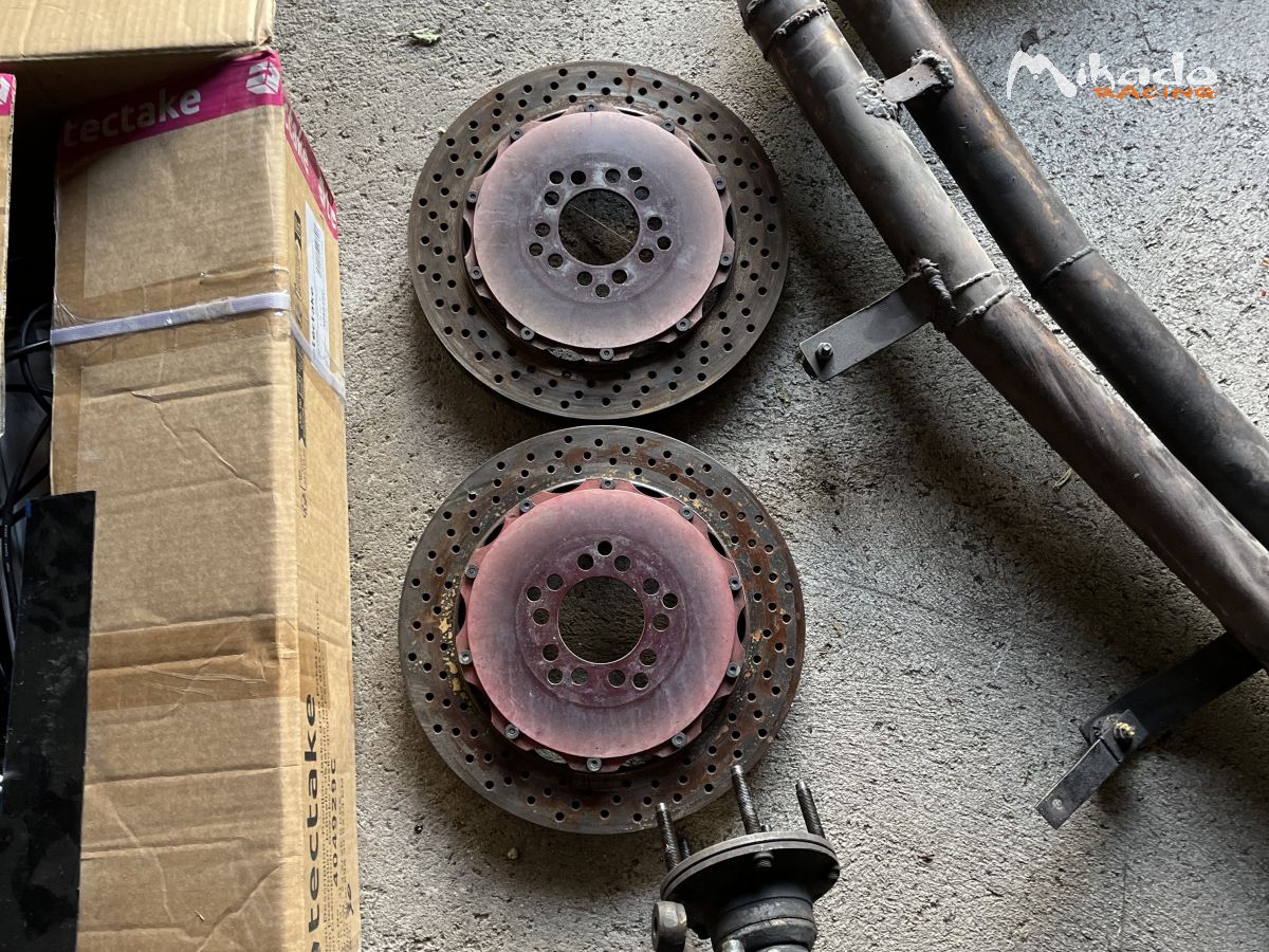 disques avants sur bol alu occasion 345mm bmw M3 e30 gra
