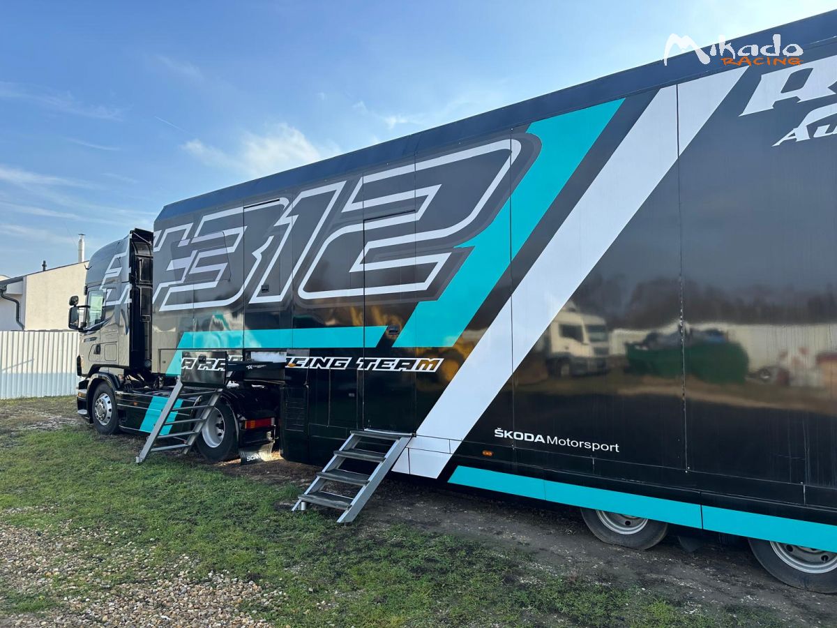 SCANIA R500 + SEMI-REMORQUE TRANSPORT 2 VOITURES – EX-TOKSPORT WRT – photo 1 sur 6