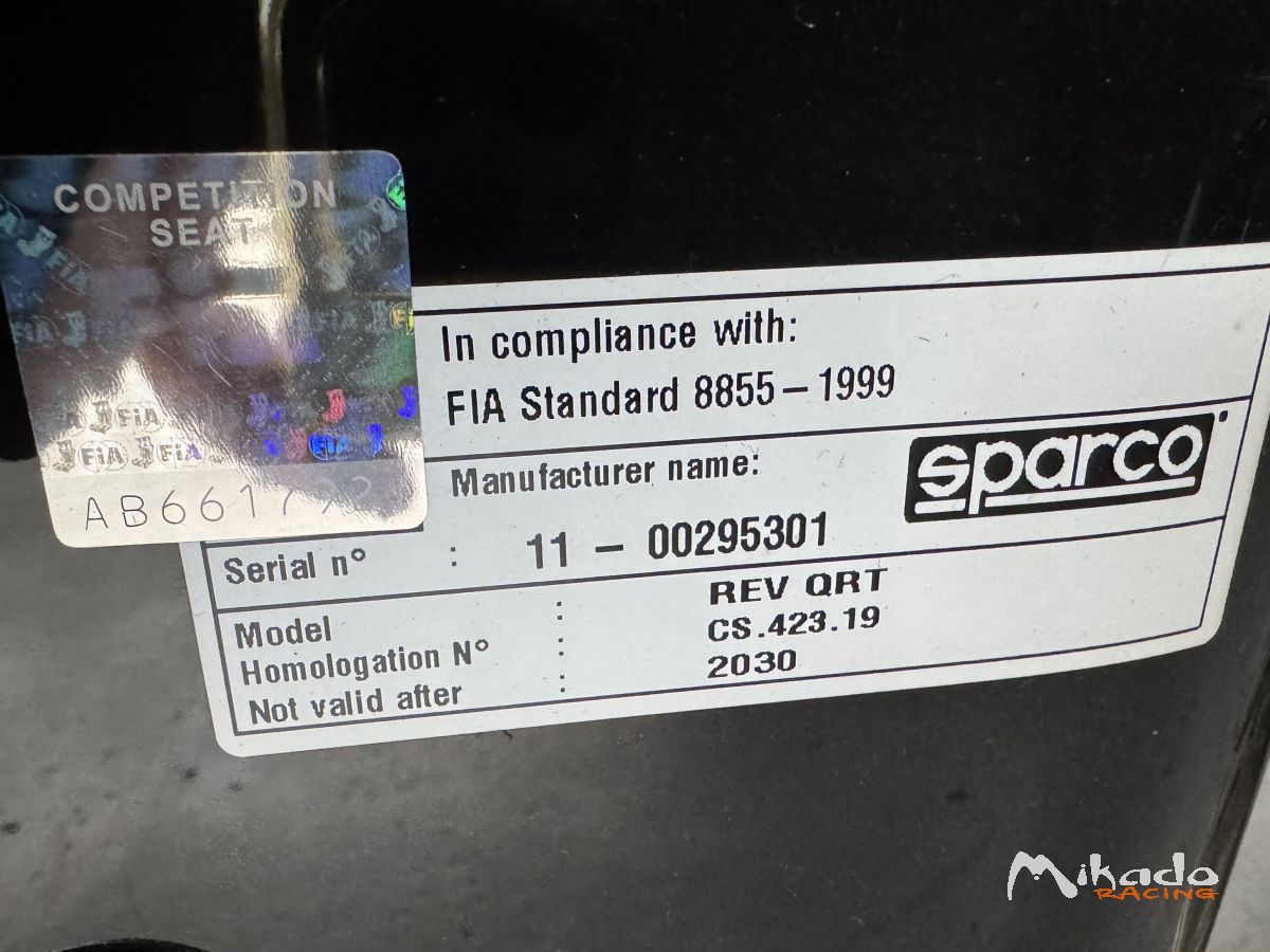 Baquet SPARCO REV – photo 2 sur 2