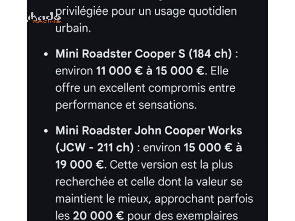 Mini roadster jcw 211 – photo 4 sur 6