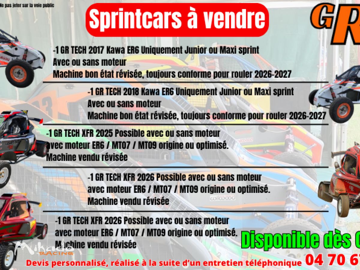 Sprintcars à vendre