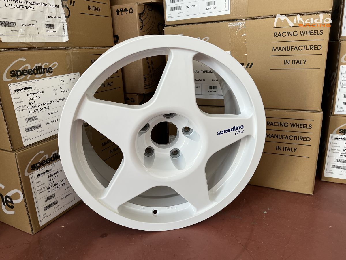 Jante BMW M3 E30 Speedline Corse Champion 8x17 White – photo 1 sur 6