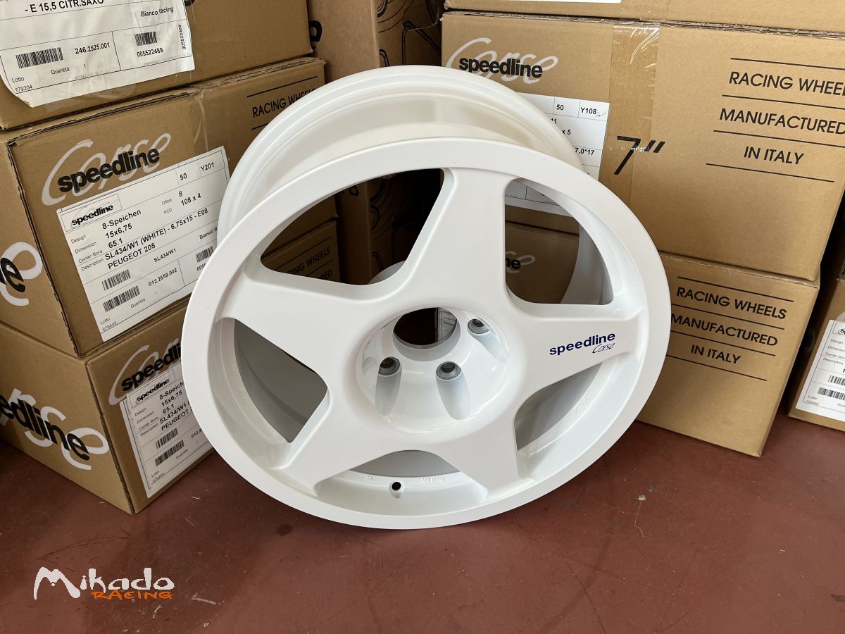 Jante BMW M3 E30 Speedline Corse Champion 8x17 White – photo 2 sur 6