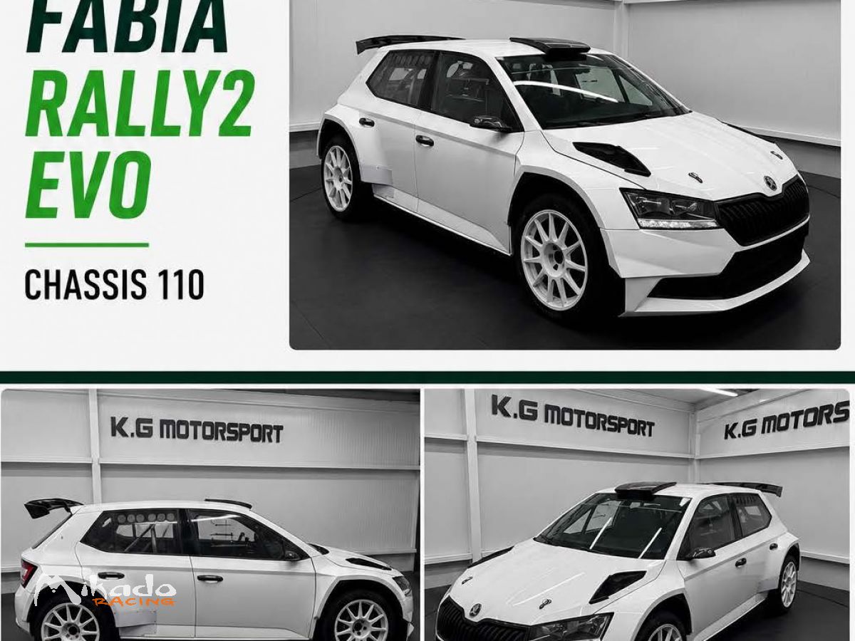 KG MOTORSPORT À VENDRE ŠKODA FABIA RALLY2 EVO – CHÂSSIS 110 – photo 1 sur 6