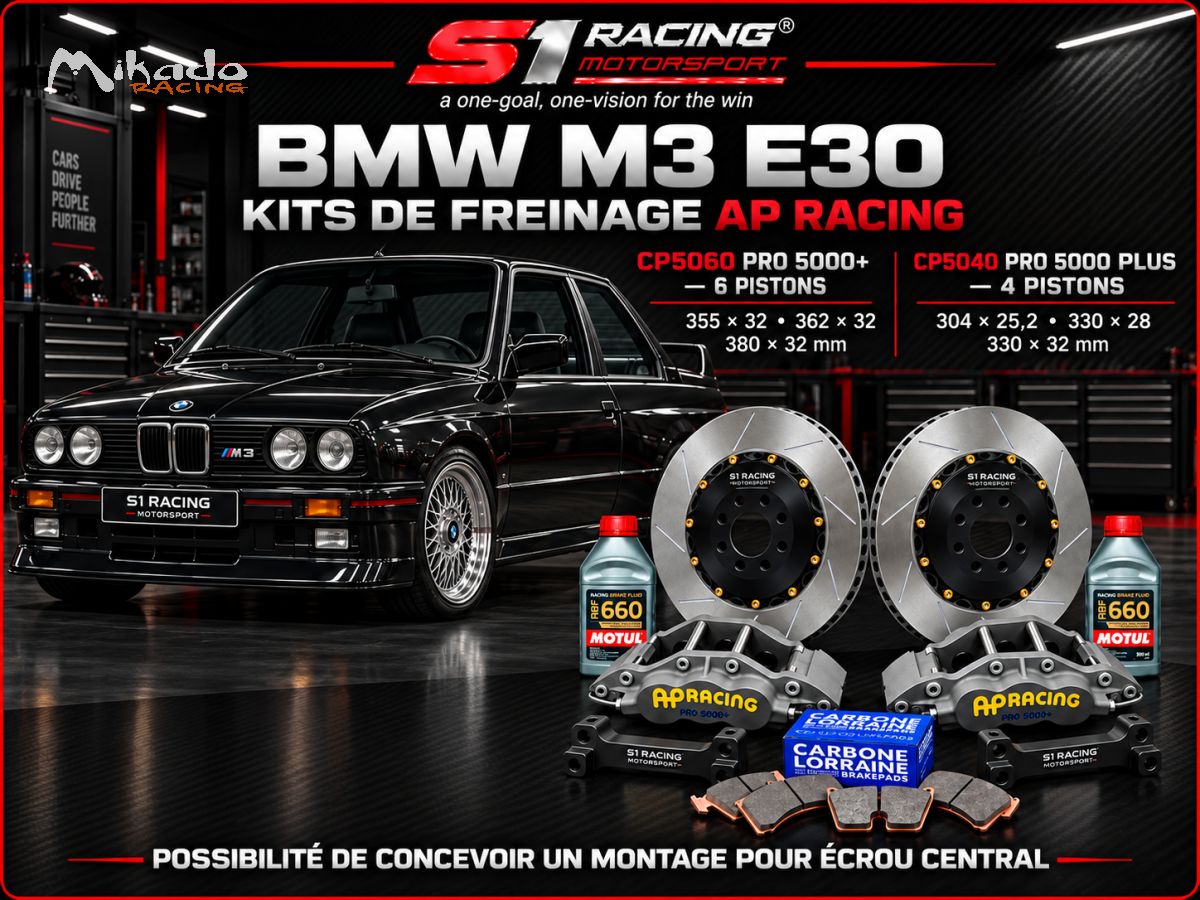 BMW M3 E30 KITS FREINAGE AP Racing.
