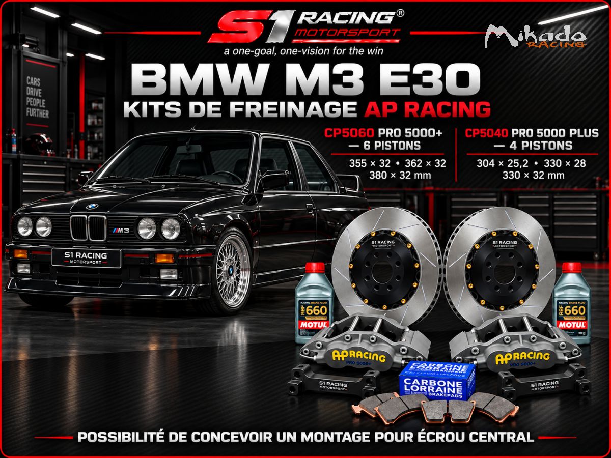 BMW M3 E30 KIT FREINAGE AP RACING SUR MESURE