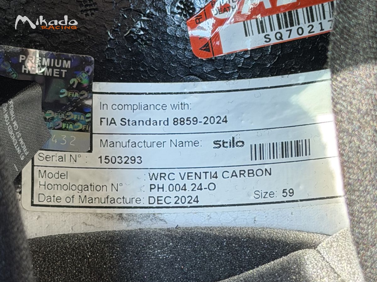 Casque Stilo Venti4 WRC Carbon T59 – photo 2 sur 5