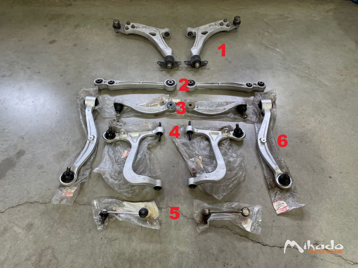 Lot de bras de suspension ou au détail Mitsubishi Lancer Evolution 4/5/6 – photo 1 sur 5