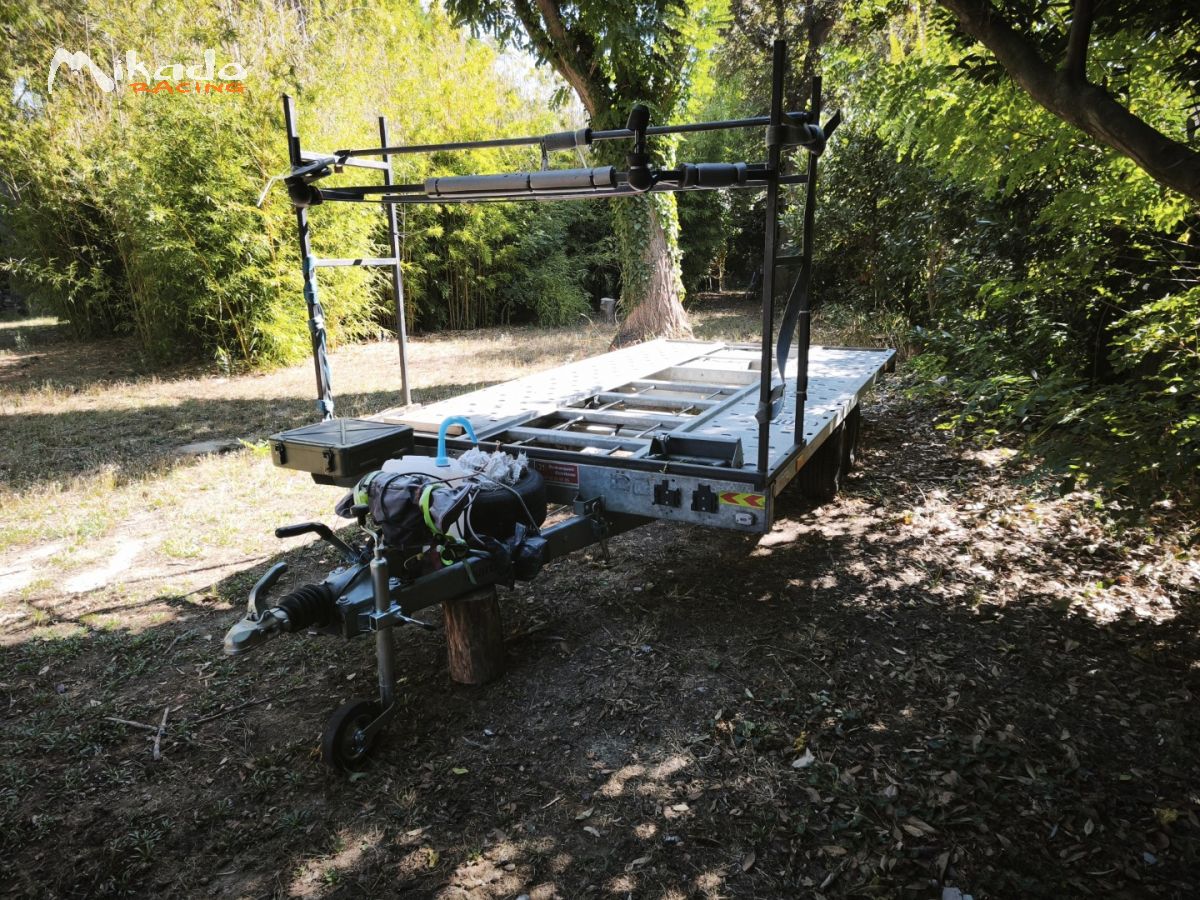 Remorque porte-voiture double essieux + treuil + rack roues et barnum 2021 ( sur PERPIGNAN ) – photo 2 sur 5