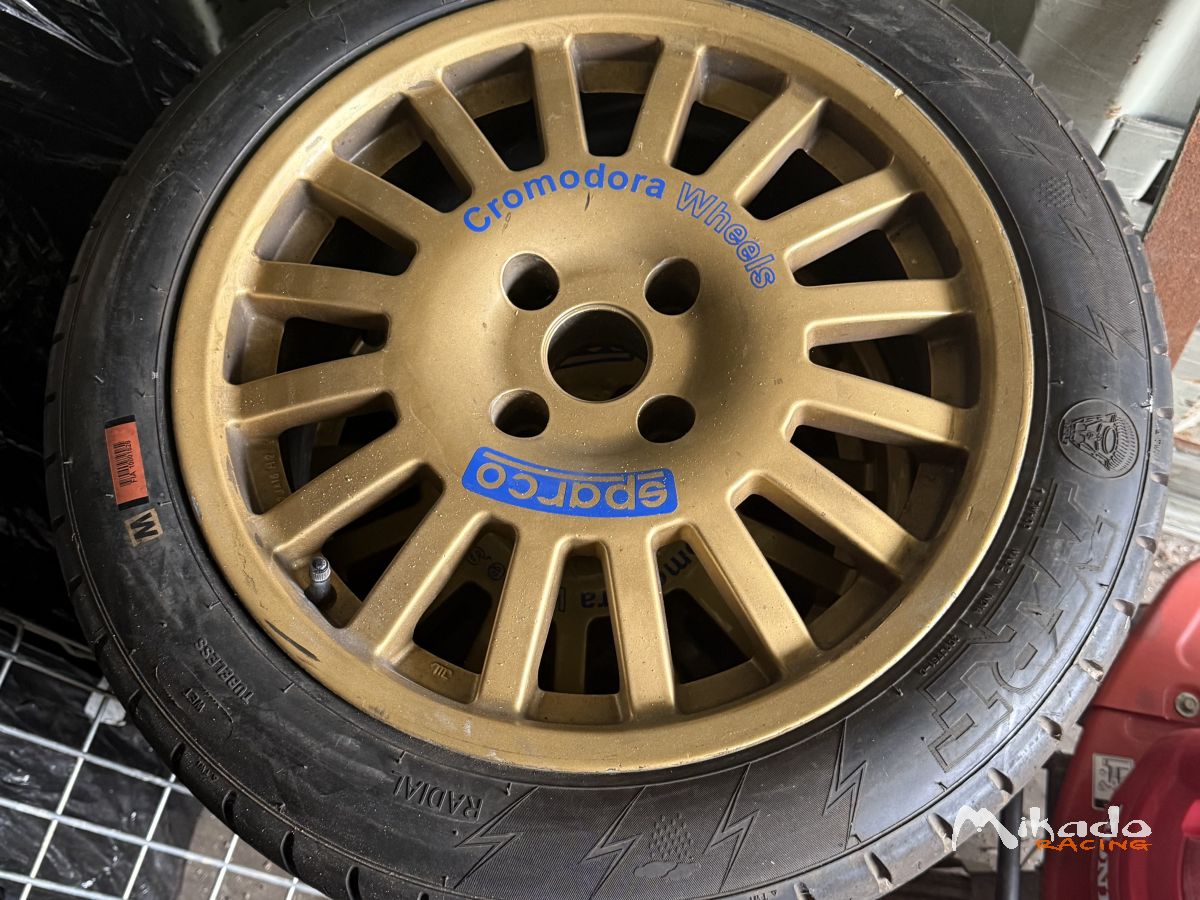 Jantes SPARCO + Pneus MRF – photo 1 sur 2
