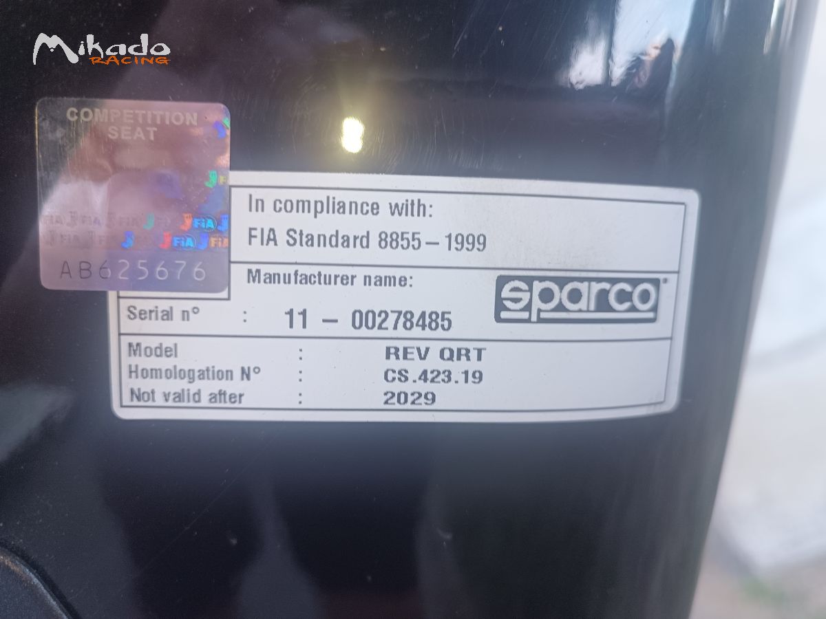 Baquet Sparco Rev QRT – photo 2 sur 3