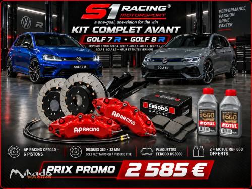 KIT COMPLET AVANT AP RACING — VOLKSWAGEN GOLF