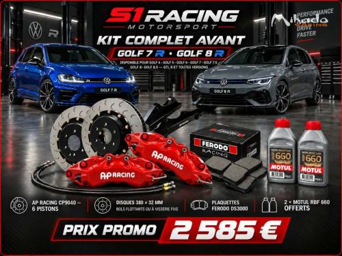 KIT COMPLET AVANT AP RACING — VOLKSWAGEN GOLF