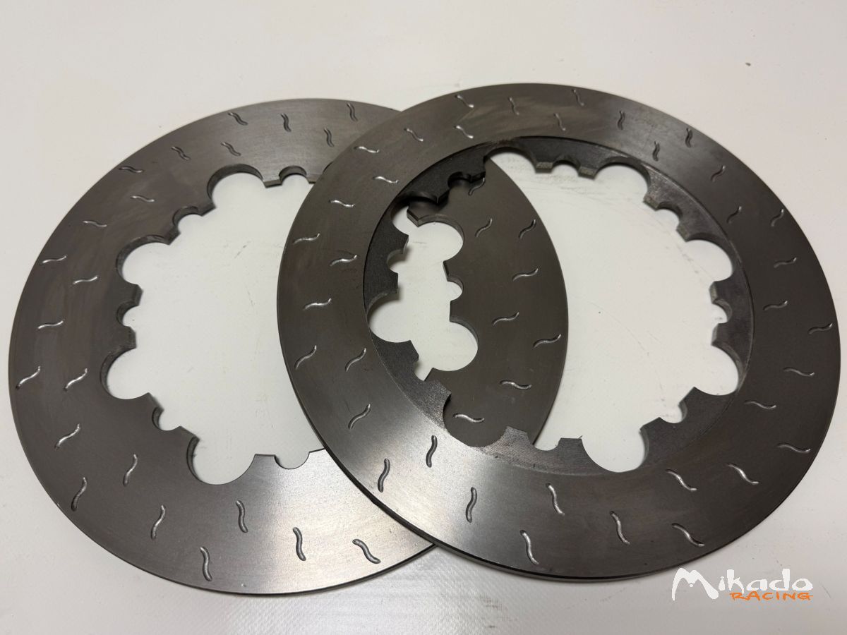 Kit 2 disques de frein sur bol rainurés XTREM Motorsport pour Citröen DS3 R3 - Arrière - 300x8mm
