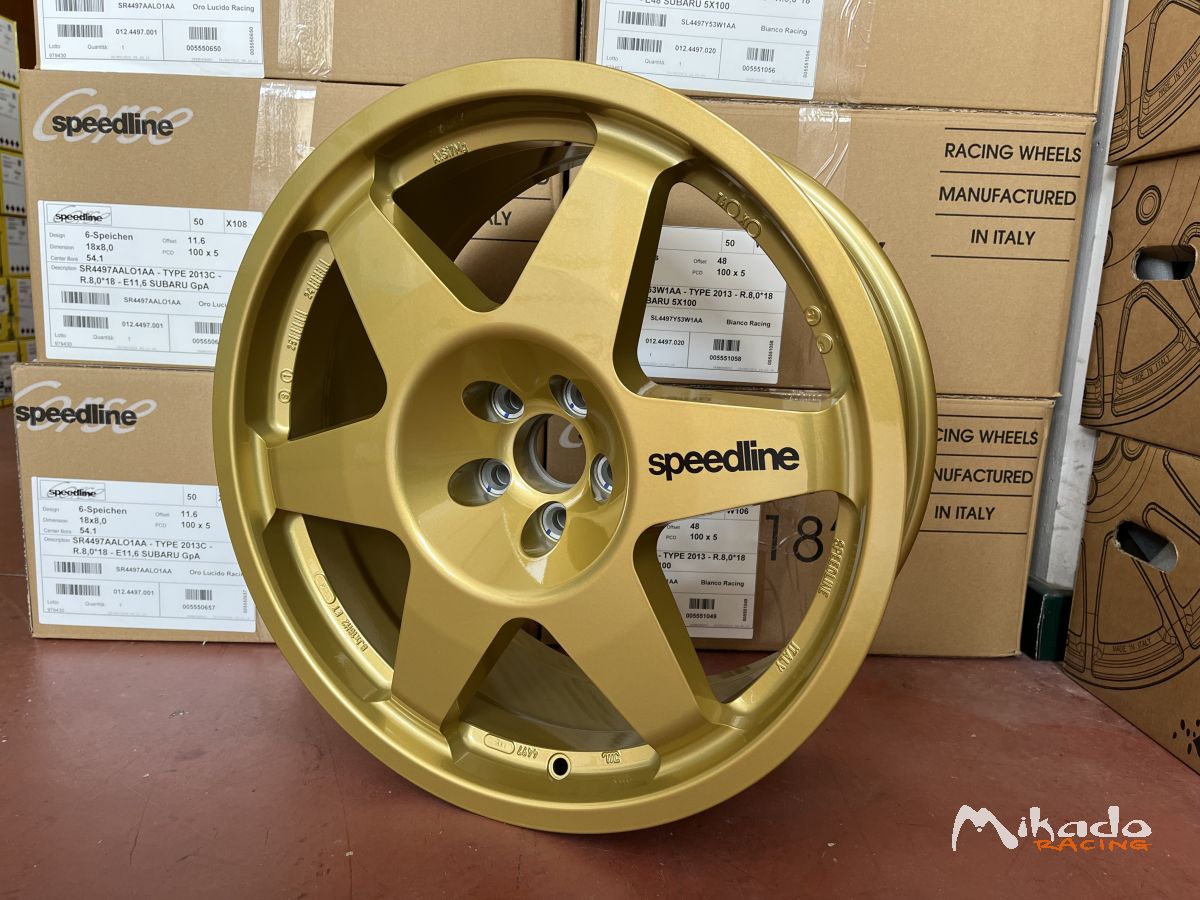 Jante Subaru Impreza WRC 8x18 Speedline Type 2013 GOLD – photo 1 sur 3